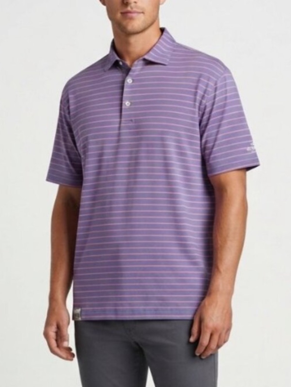 Peter Millar Men's Purple Pink The Madison Club Polo Shirt Size XL 39830